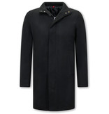 Enos Elegant Men's Winter Coats - QQ-8758 - Black