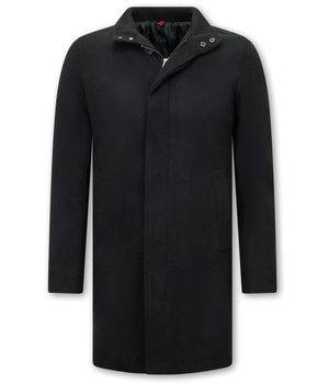 Enos Elegant Men's Winter Coats - QQ-8758 - Black