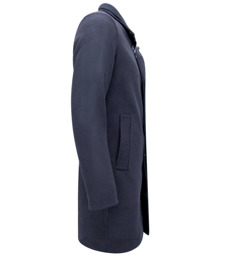 Enos Elegant Men's Winter Coats - QQ-8758 - Blue