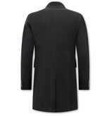 Enos High Neck Classy Men Winter Coats - ZMC-8039	- Black