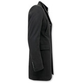 Enos High Neck Classy Men Winter Coats - ZMC-8039	- Black