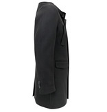 Enos Classic Coats With Hood For Men - QQC-8768 - Black