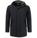 Enos Mens Waterproof Hooded Winter Jacket - BH-8516 - Black