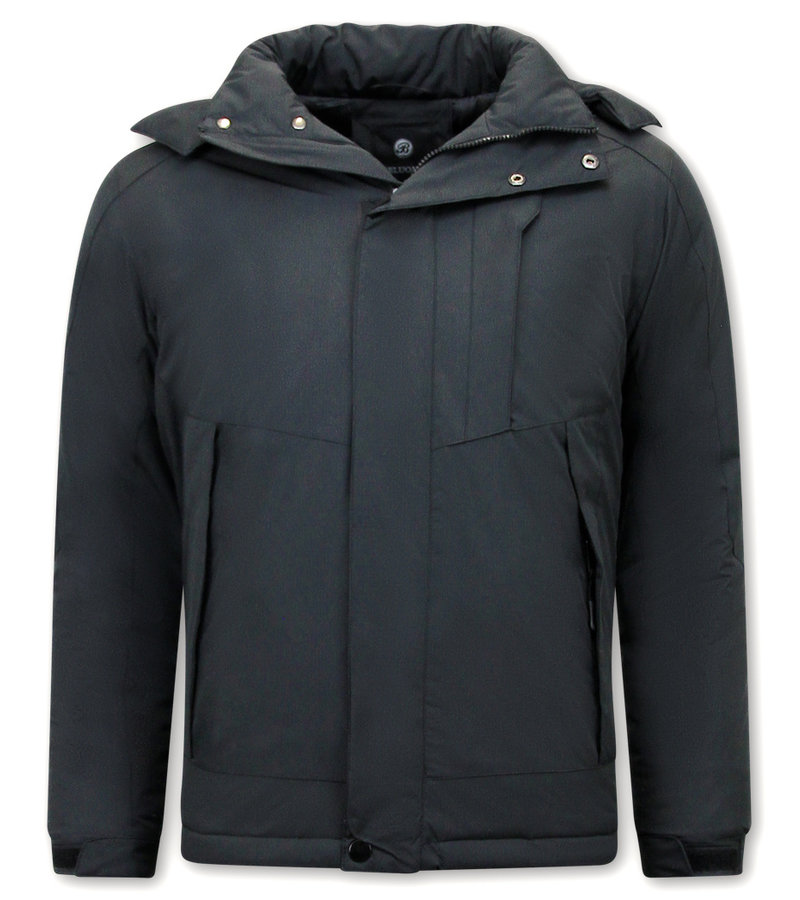 Beluomo Windproof Jacket With Hood Men - 9732 - Black