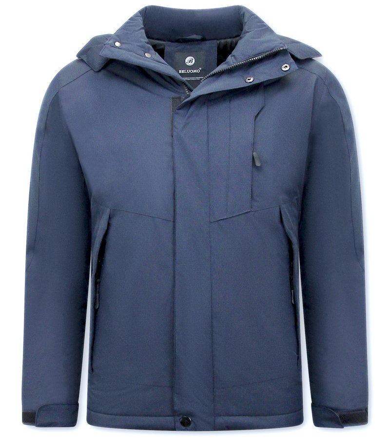 Beluomo Windproof Jacket With Hood Men - 9732 - Blue