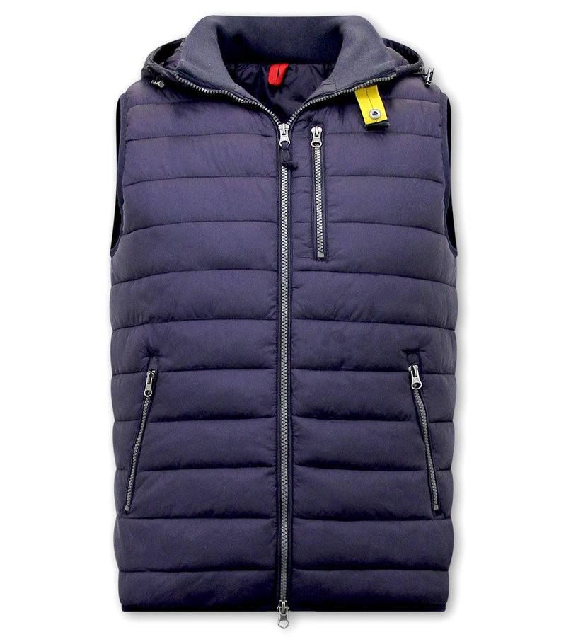 Enos Mens Body Warmer With Hood - 8207 - Blue