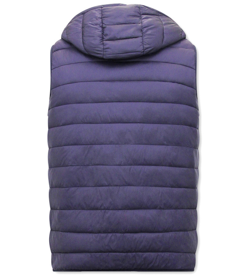 Enos Mens Body Warmer With Hood - 8207 - Blue