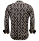 Tony Backer Bicycle Printed Men Shirts Slim Fit - 3094 - Brown