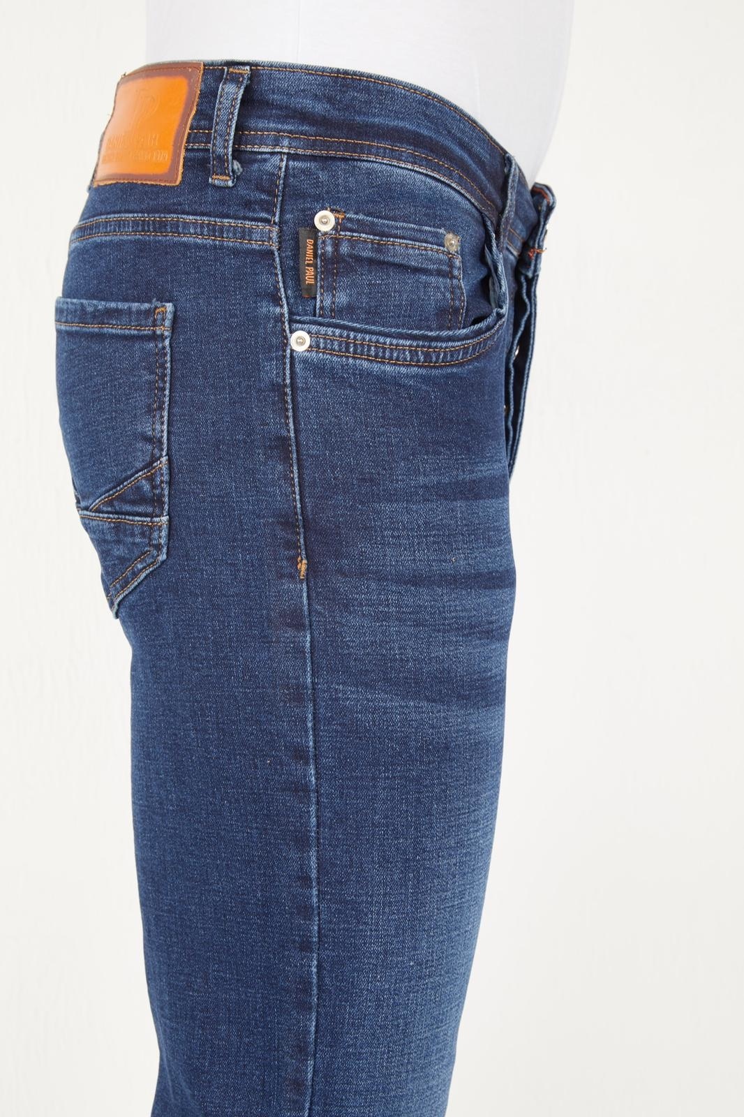 Men's Dark Blue Jeans Regular Fit Blue NEW Styleitaly.eu