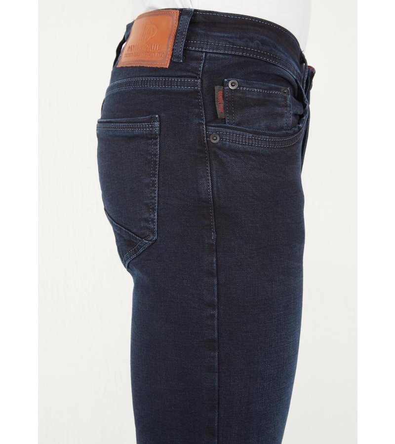 True Rise Dark Blue Jeans Straight Fit Stretch - DP12