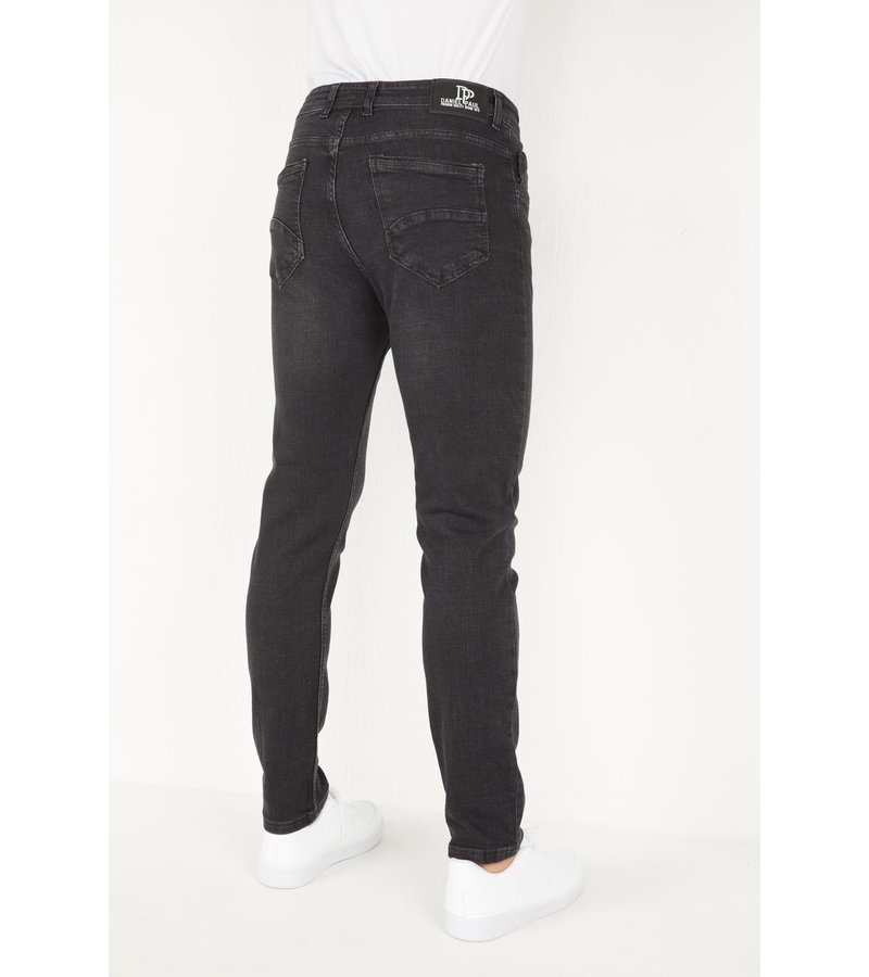 True Rise Men's Denim Jeans Regular Fit Stretch - DP17 - Grey