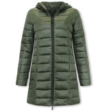 Gentile Bellini Women's Reversible Puffer Coat - 2161-G - Green