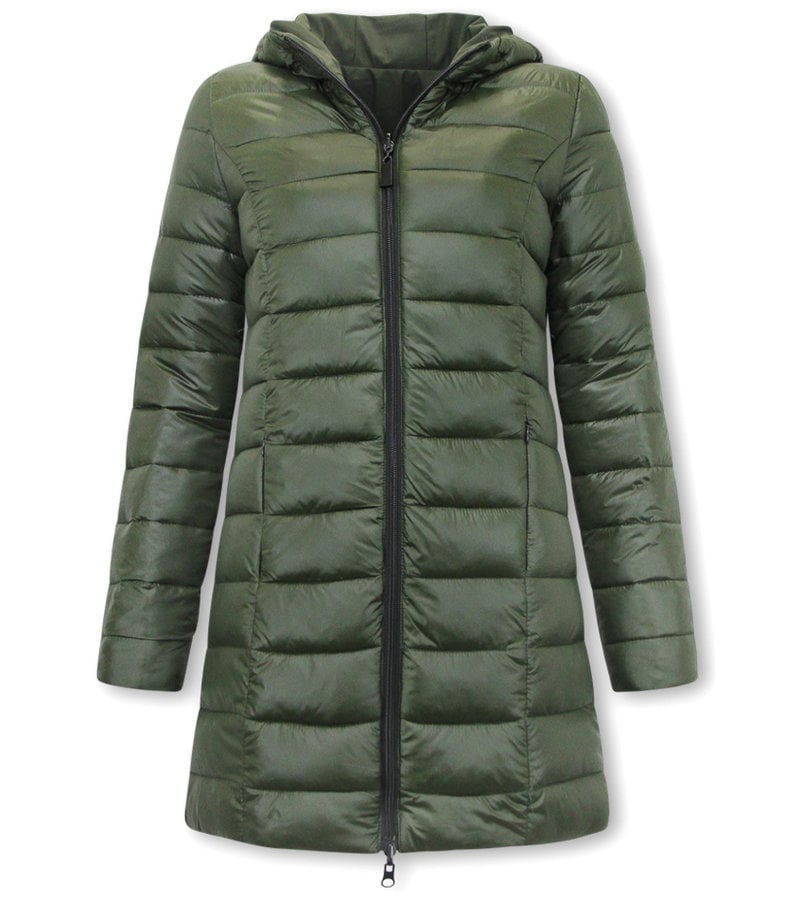 Gentile Bellini Women's Reversible Puffer Coat - 2161-G - Green