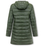 Gentile Bellini Women's Reversible Puffer Coat - 2161-G - Green