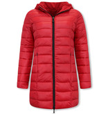 Gentile Bellini Women's Reversible Puffer Coat - 2161-R - Red