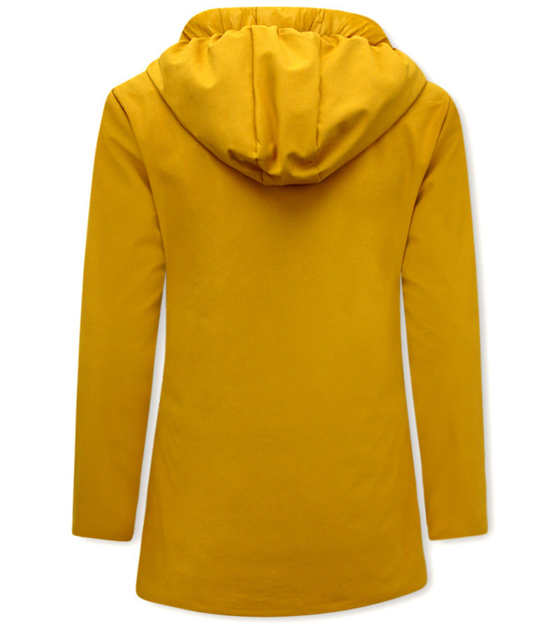 Gentile Bellini Women's Reversible Puffer Coat - 2161-GL - Yellow