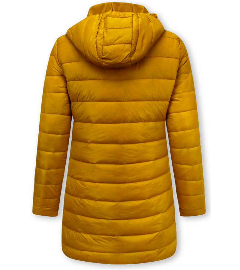 Gentile Bellini Women's Reversible Puffer Coat - 2161-GL - Yellow