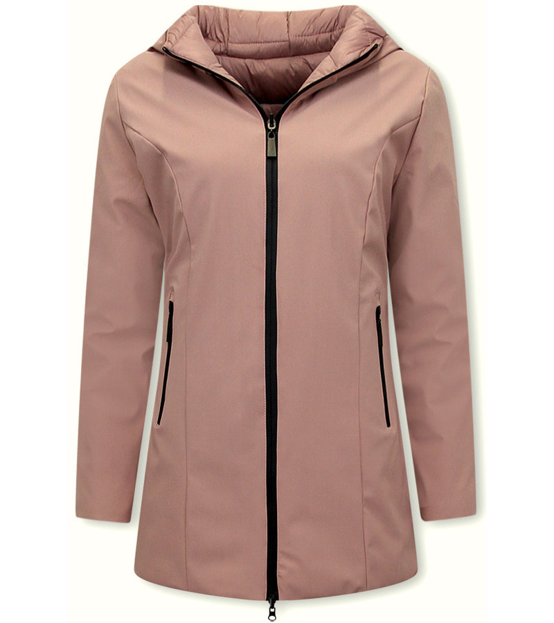 Gentile Bellini Women's Reversible Puffer Coat - 2161-P - Pink