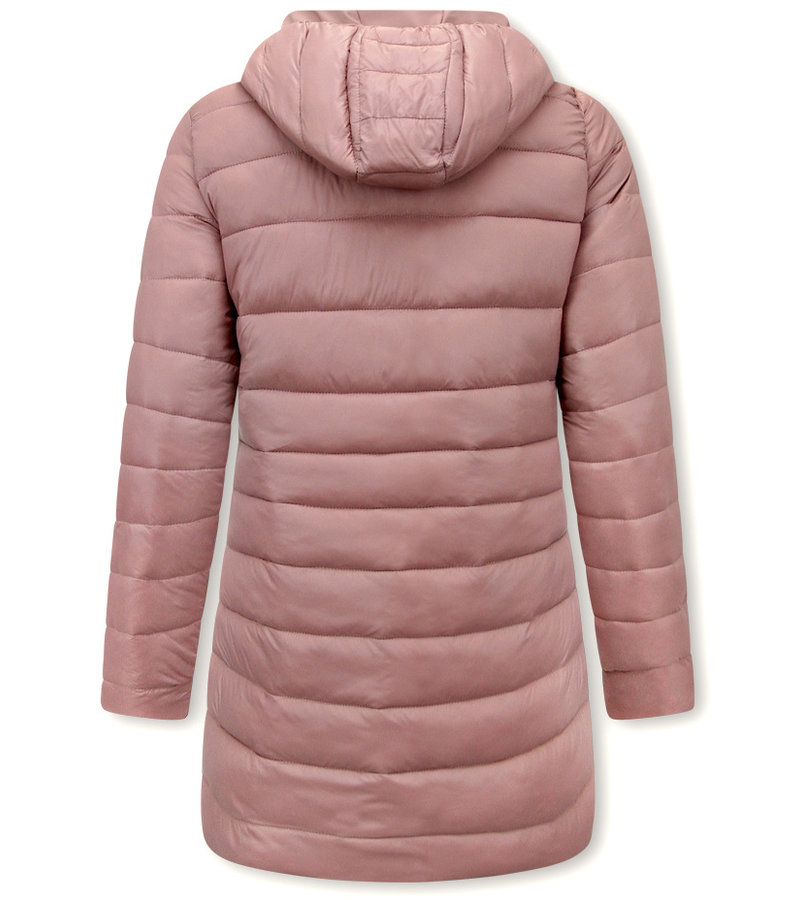 Gentile Bellini Women's Reversible Puffer Coat - 2161-P - Pink