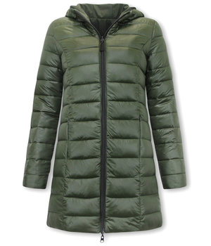 Gentile Bellini Ladies Reversible Puffer Jacket - 2161-G - Green