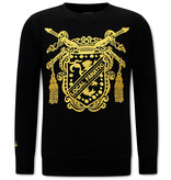 Local Fanatic Mens Sweater Royal Couture - 11-6522Z - Black