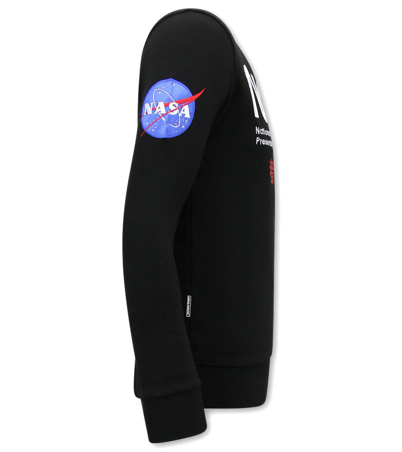 Local Fanatic Mens Sweater NASA International - 11-6505Z - Black