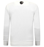 Local Fanatic Mens Sweater NASA International - 11-6505W - White