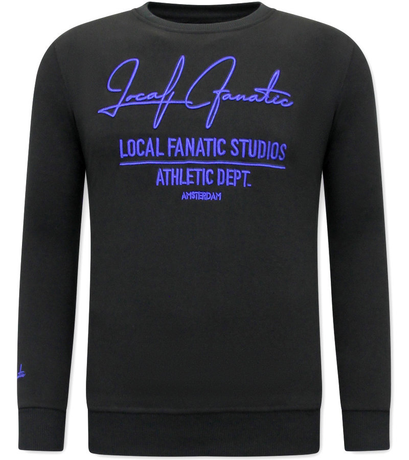 Local Fanatic Sweatshirt For Mens Athletic Dept -11-6518ZB - Black / Blue