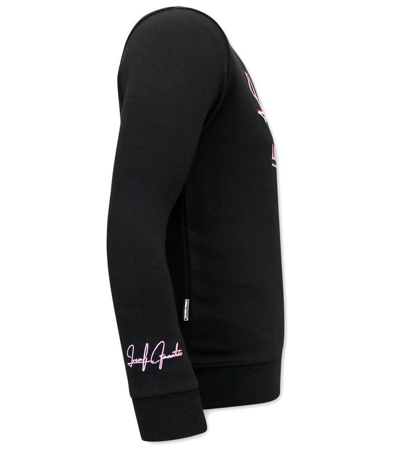 Local Fanatic Sweatshirt For Mens Athletic Dept -11-6518ZR - Black / Pink