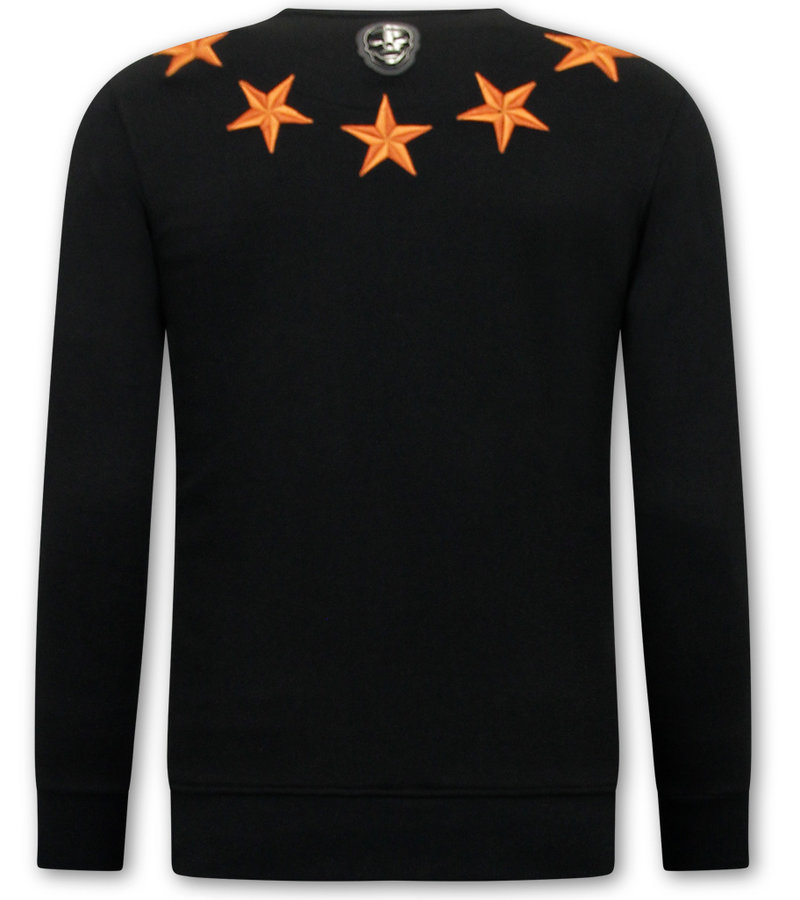 Local Fanatic Mens Sweater Royal Stars - 11-6506ZO - Black / Orange