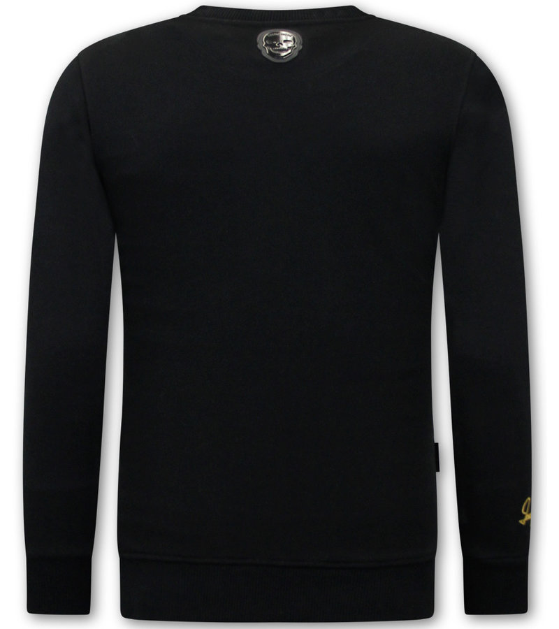 Local Fanatic Mens Sweater MC Honor & Loyalty - 11-6502Z - Black