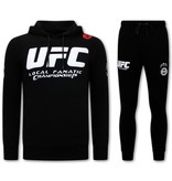 Local Fanatic Tracksuit Set With Hoodie UFC Championship - 11-6525Z - Black