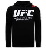 Local Fanatic Tracksuit Set With Hoodie UFC Championship - 11-6525Z - Black