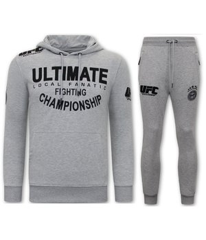 Local Fanatic Tracksuit Set With Hoodie Ultimate Championship - 11-6524G - Grey