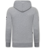 Local Fanatic Tracksuit Set With Hoodie Ultimate Championship - 11-6524G - Grey