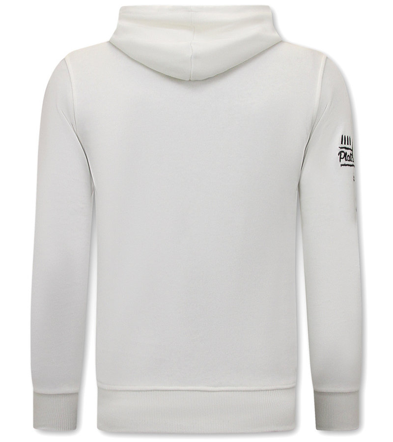 Local Fanatic Tracksuit Set With Hoodie Narcos University - 11-6464W - White