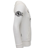Local Fanatic Tracksuit Set With Hoodie Narcos University - 11-6464W - White