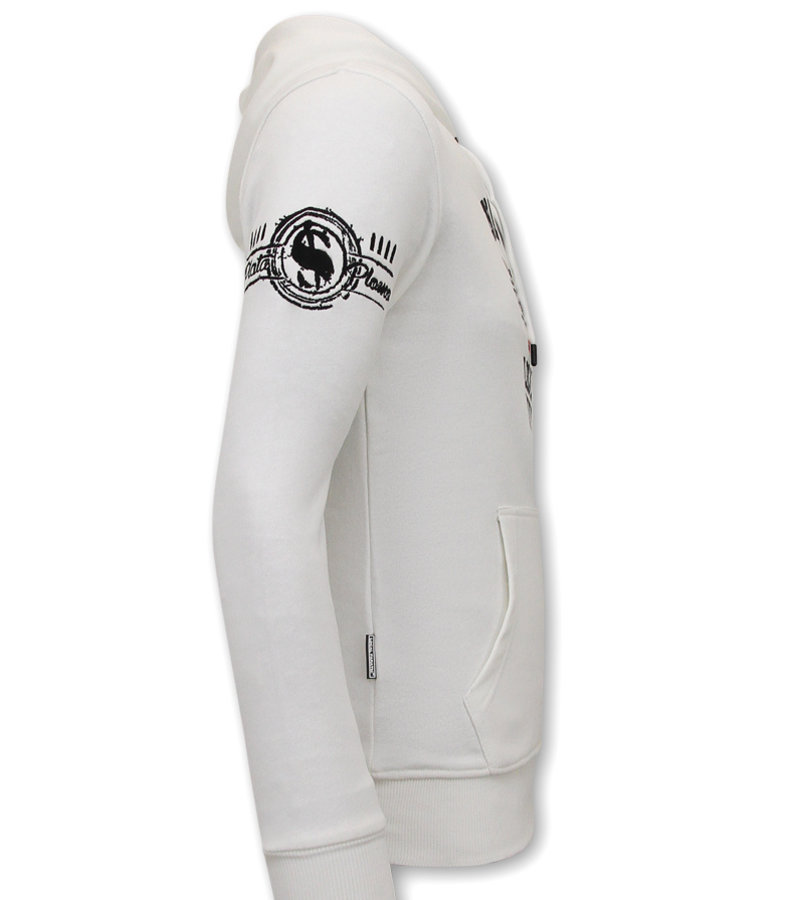 Local Fanatic Tracksuit Set With Hoodie Narcos University - 11-6464W - White