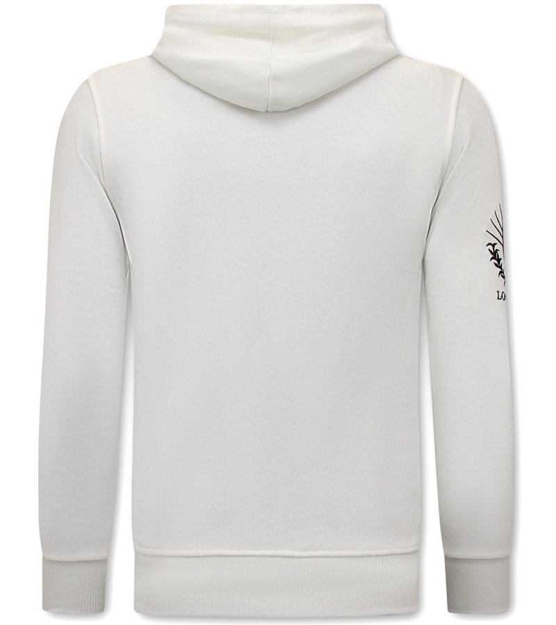 Local Fanatic Tracksuit Set With Hoodie Omerta Cosa Nostra - 11-6517W - White