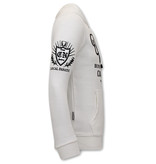 Local Fanatic Tracksuit Set With Hoodie Omerta Cosa Nostra - 11-6517W - White