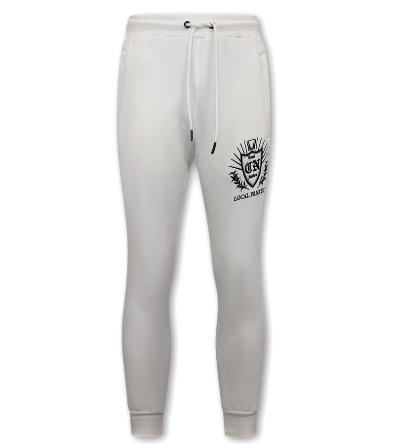 Local Fanatic Tracksuit Set With Hoodie Omerta Cosa Nostra - 11-6517W - White