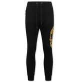 Local Fanatic Mens Tracksuit Set Skull Embroidery - 11-6510Z - Black