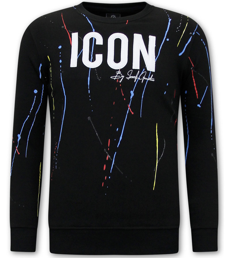 Local Fanatic Mens Tracksuit Set  ICON Painted - 11-6511Z - Black