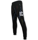 Local Fanatic Mens Tracksuit Set  ICON Painted - 11-6511Z - Black