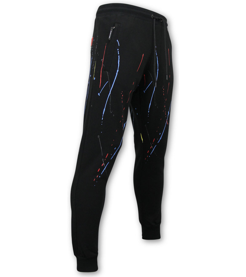 Local Fanatic Mens Tracksuit Set  ICON Painted - 11-6511Z - Black