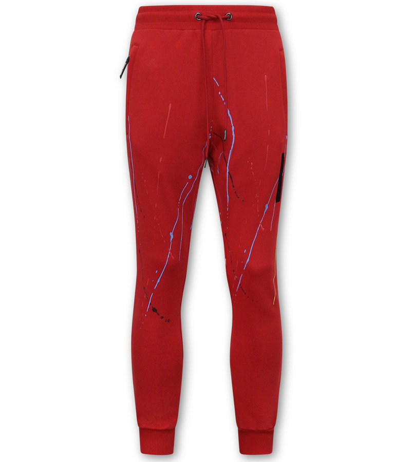 Local Fanatic Mens Tracksuit Set  ICON Painted - 11-6511R - Red