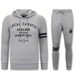 Local Fanatic  Tracksuit Set For Mens Athletic Dept -11-6514GA - Grey / Anthra