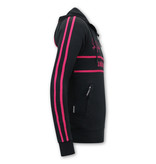 Local Fanatic Half Zip Tracksuit Set For Mens -11 - 6515BR - Blue / Pink