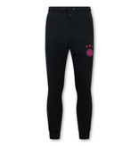 Local Fanatic Half Zip Tracksuit Set For Mens -11 - 6515BR - Blue / Pink