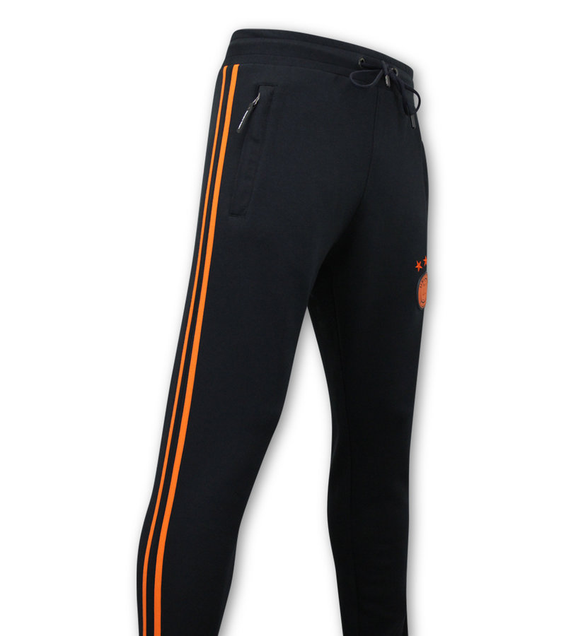 Local Fanatic Half Zip Tracksuit Set For Mens - 11 - 6515BO - Blue / Orange